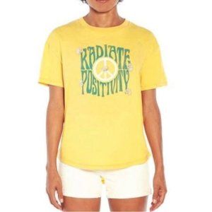 Wildfox Yellow Radiate Positivity Top